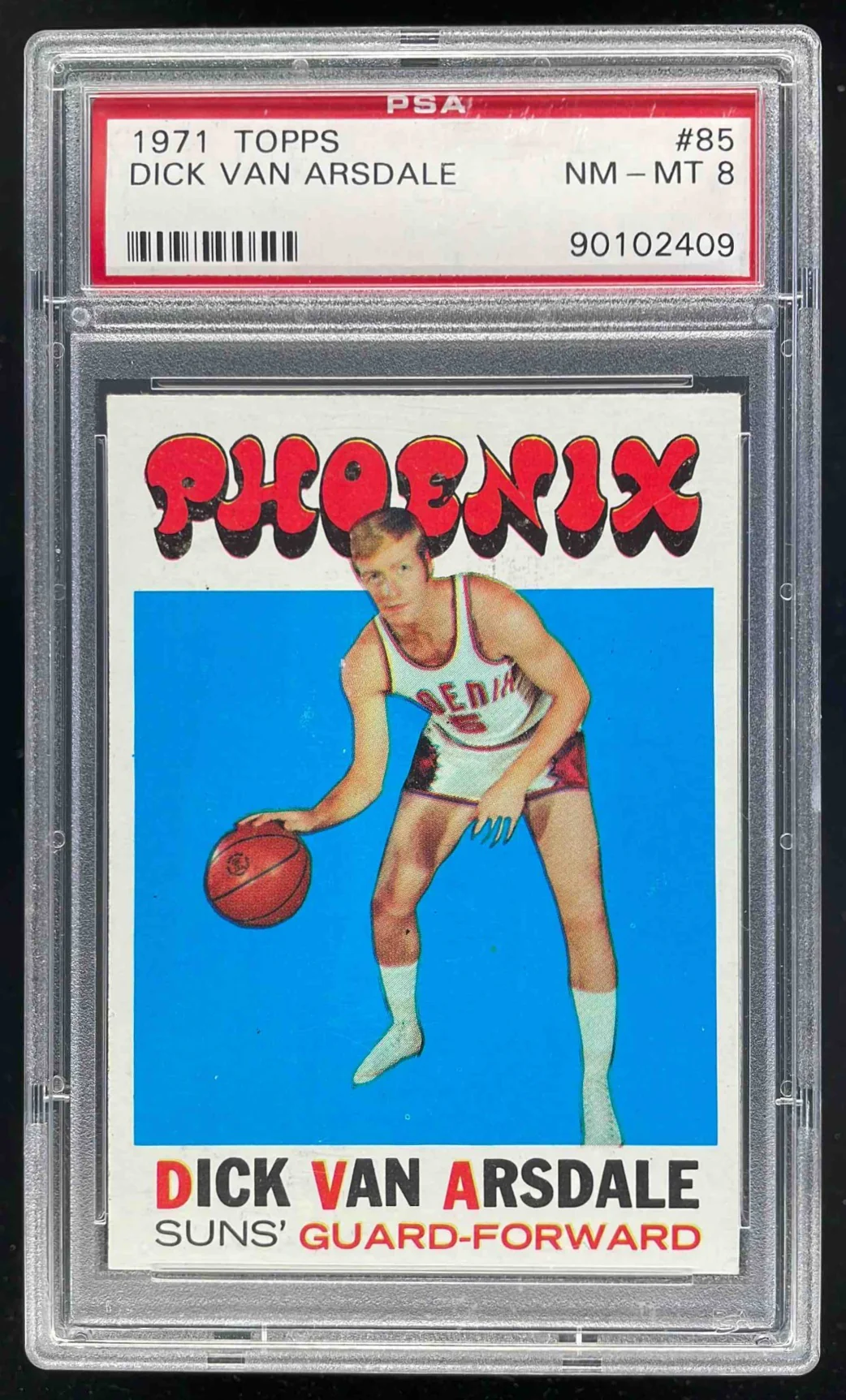 1971-72 Topps #85 Dick Van Arsdale PSA 8