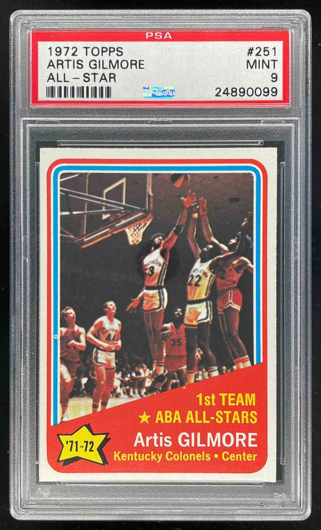 1972-73 Topps #251 Artis Gilmore RC All-Star PSA 9