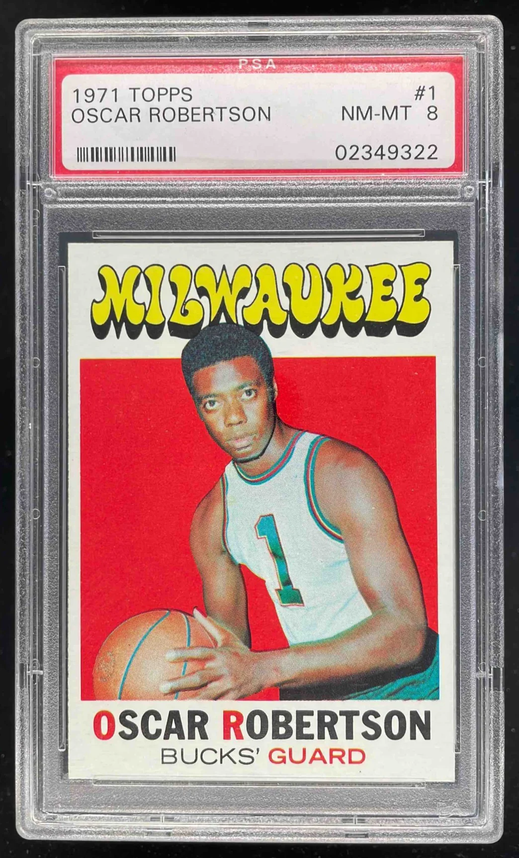 1971-72 Topps #1 Oscar Robertson PSA 8
