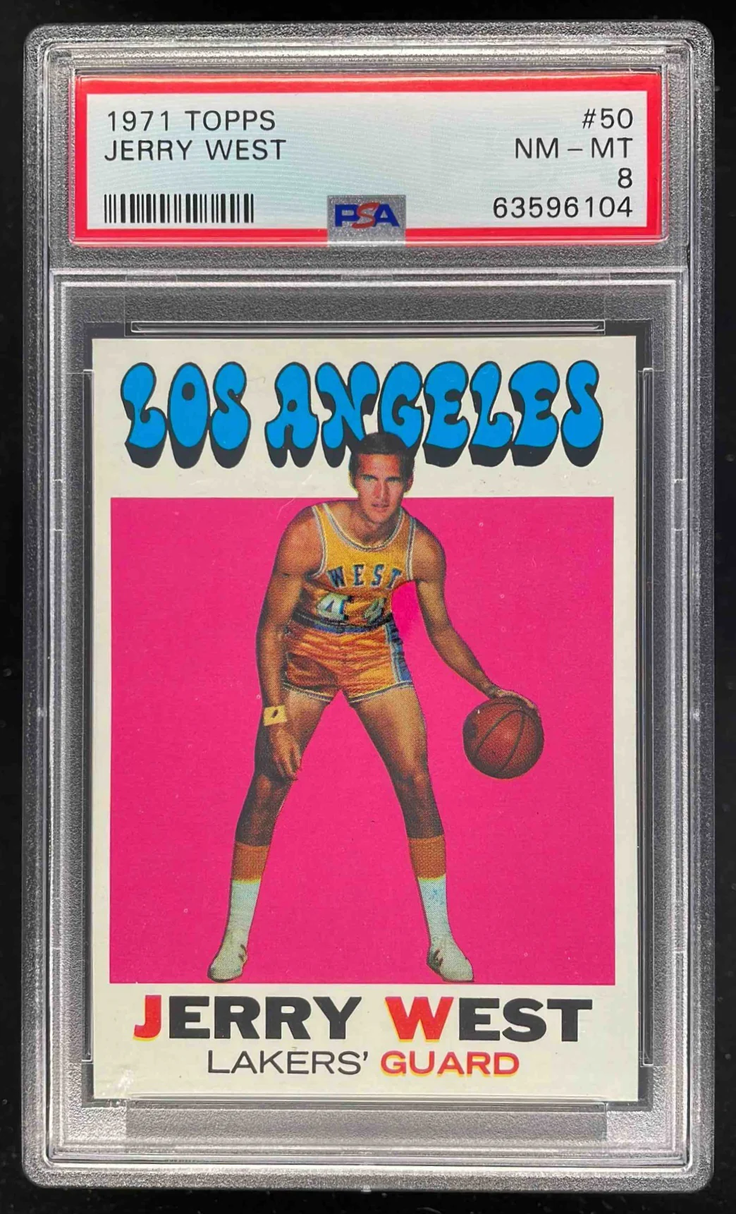 1971-72 Topps #50 Jerry West PSA 8