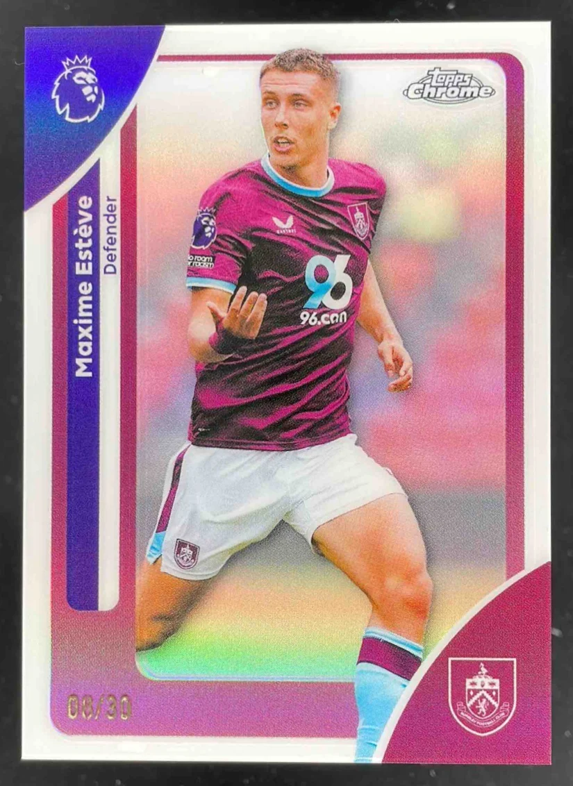 2026 Topps Chrome Premier League White Refractor #51 Maxime Esteve /30