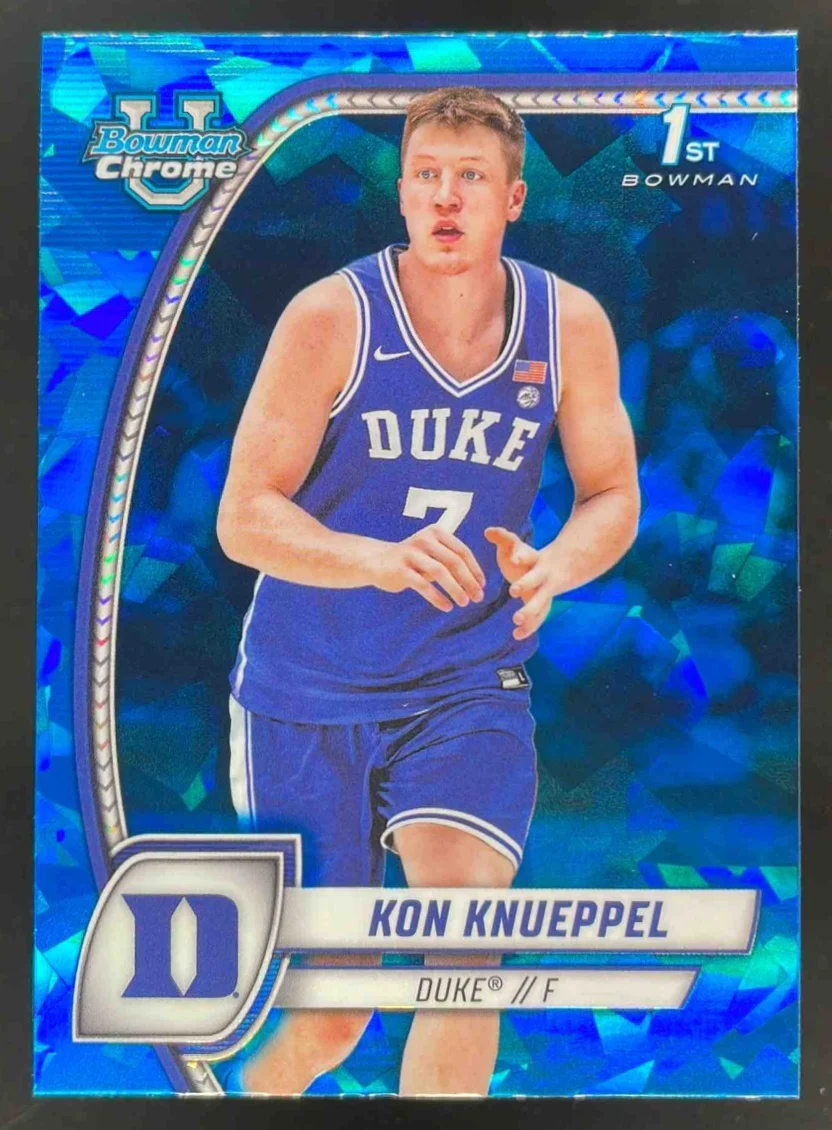 2024-25 Bowman University Chrome Sapphire #48 Kon Knueppel