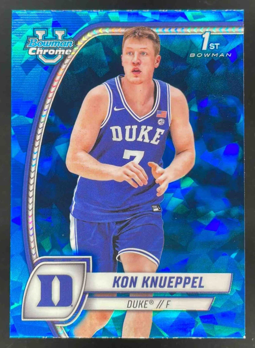 2024-25 Bowman University Chrome Sapphire #48 Kon Knueppel