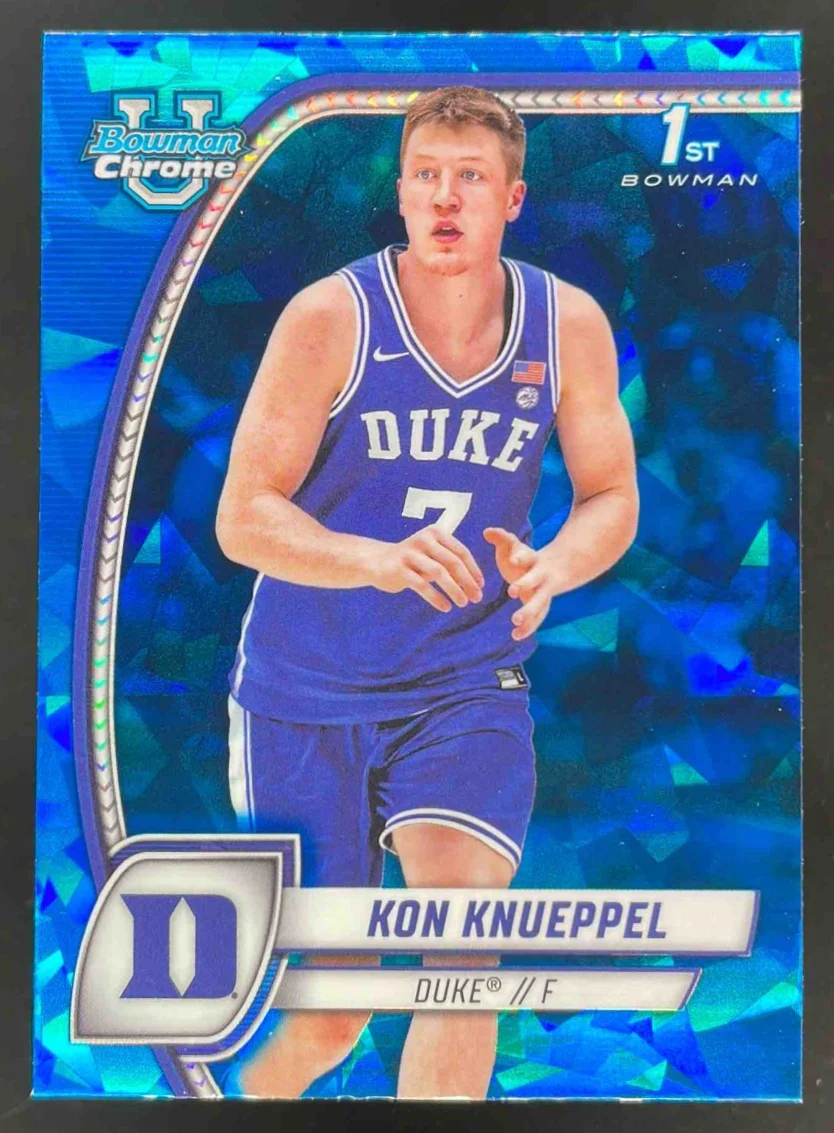 2024-25 Bowman University Chrome Sapphire #48 Kon Knueppel