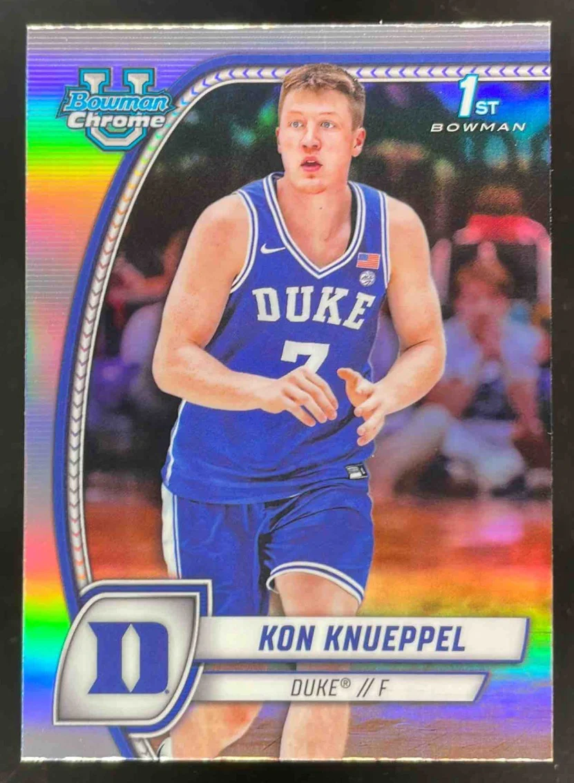 2024-25 Bowman University Chrome Refractor #48 Kon Knueppel