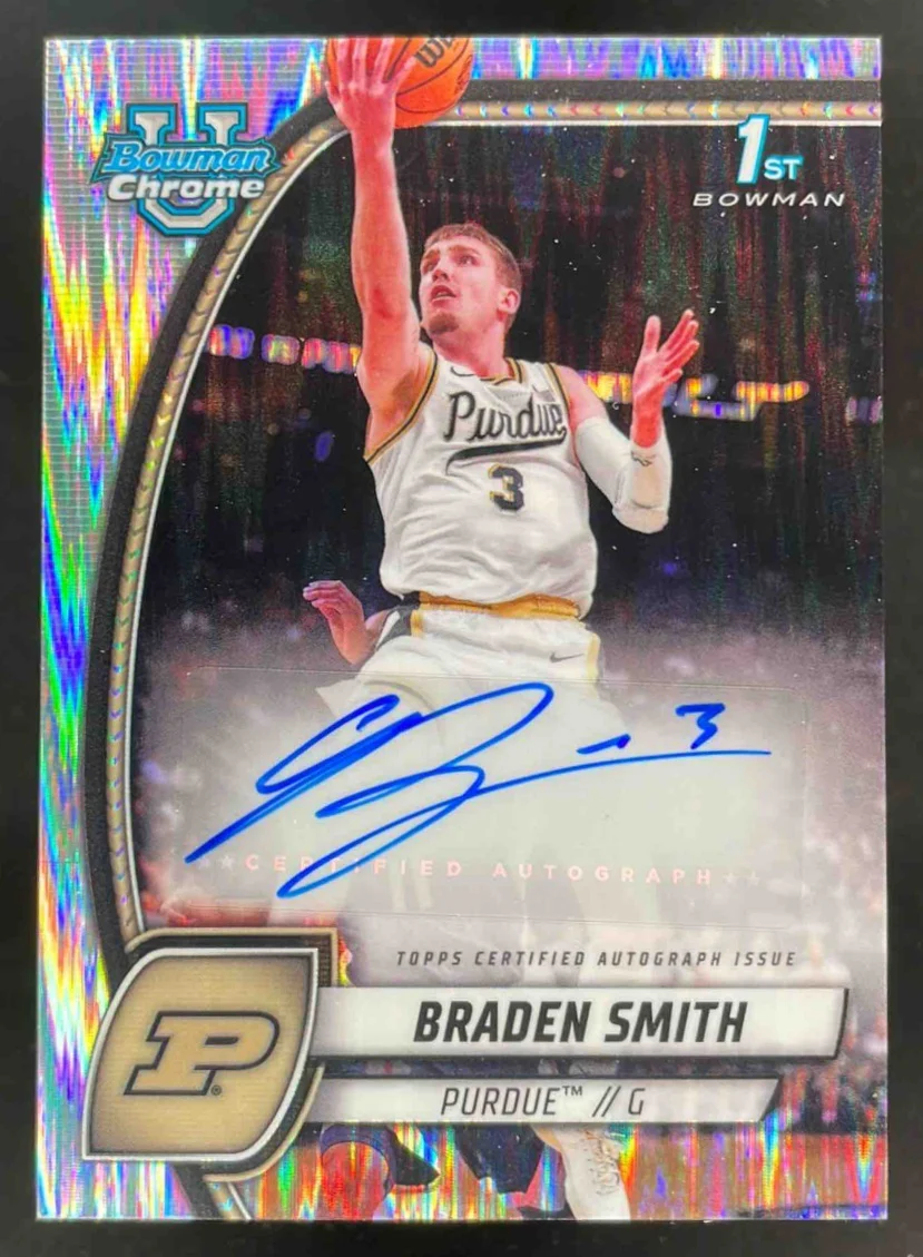 2024-25 Bowman University Chrome Stealth #12 Braden Smith Auto