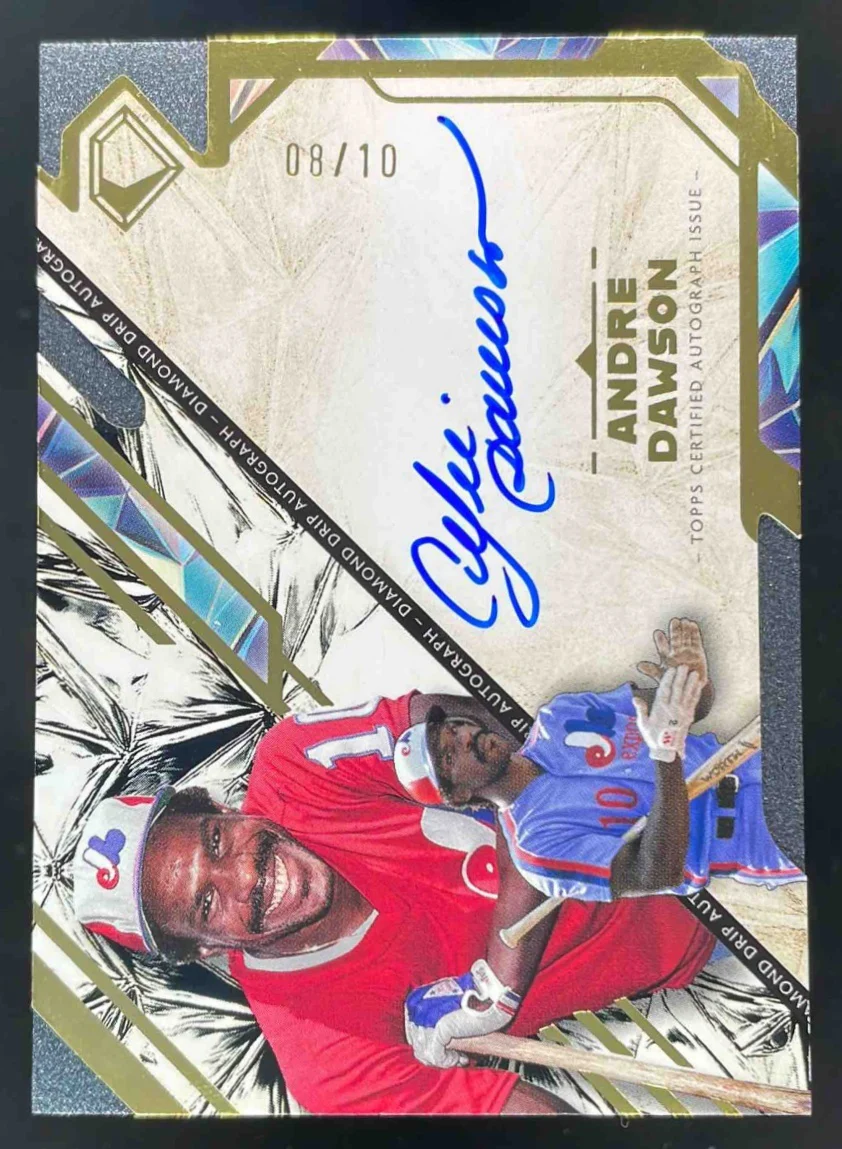 2025 Topps Diamond Icons Diamond Drip Black #DDA-AD Andre Dawson Auto /10