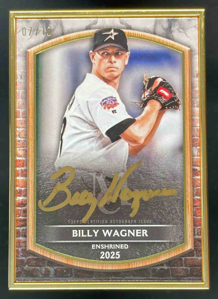 2025 Museum Collection Framed HOF Gold #HOF-BW Billy Wagner Auto /10