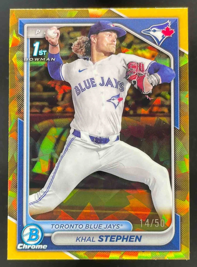 2024 Bowman Draft Sapphire Chrome Gold Sapphire #BDC-59 Khal Stephen RC /50