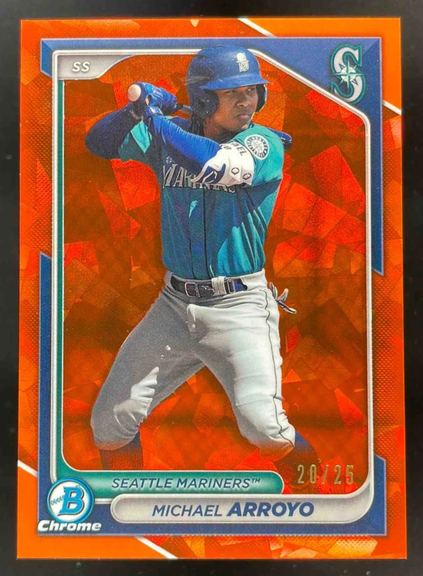2024 Bowman Sapphire Chrome Orange Sapphire #BCP-97 Michael Arroyo /25