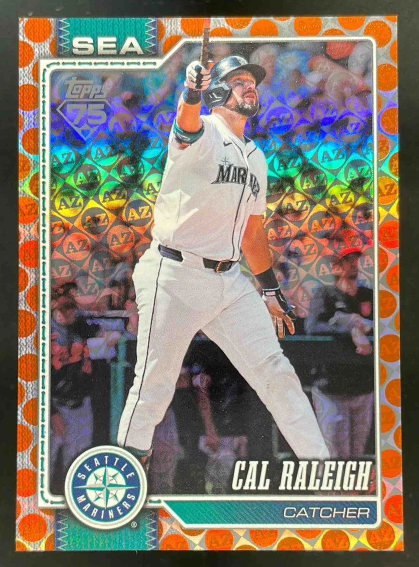 2026 Topps Orange Spring Training #140 Cal Raleigh /25