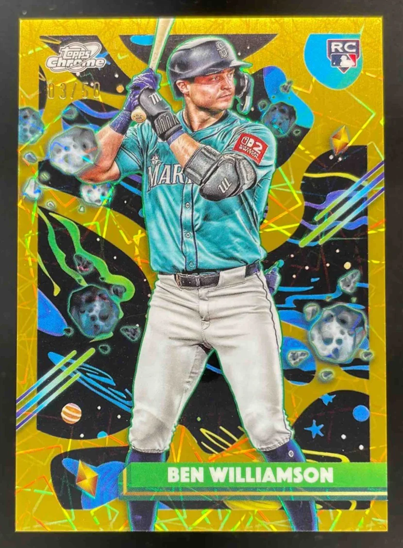 2025 Topps Cosmic Chrome Gold Interstellar Refractor #170 Ben Williamson RC /50