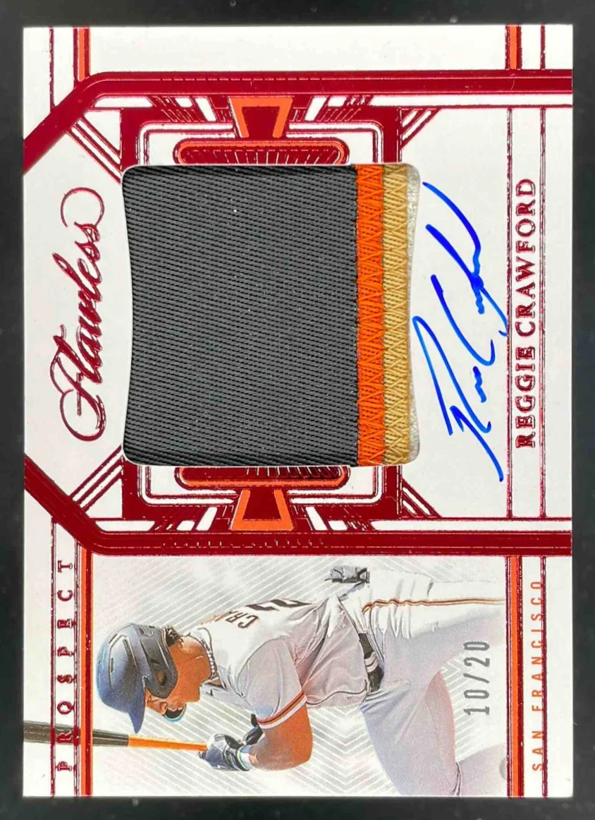 2024 Flawless Patch Ruby #PPA-RC Reggie Crawford Auto /20