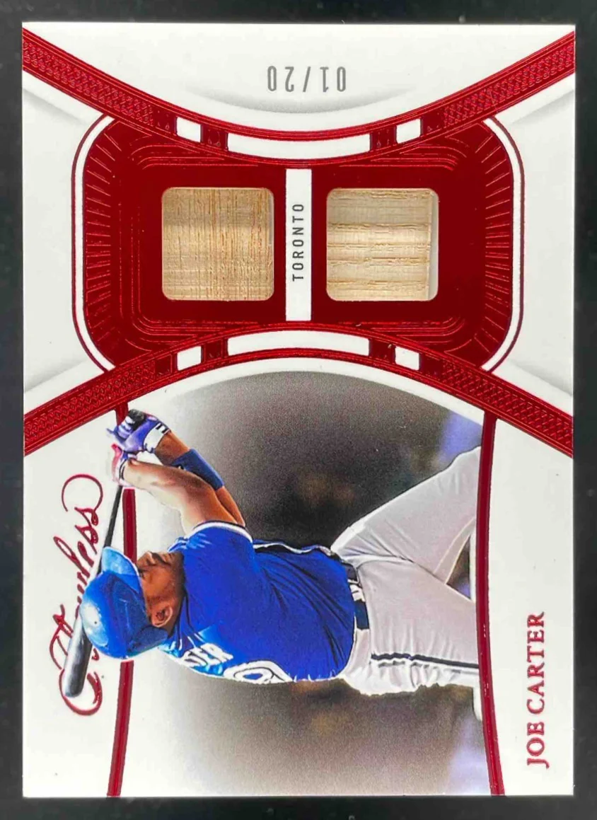 2024 Panini Flawless Dual Patches Ruby #DU-JCT Joe Carter /20