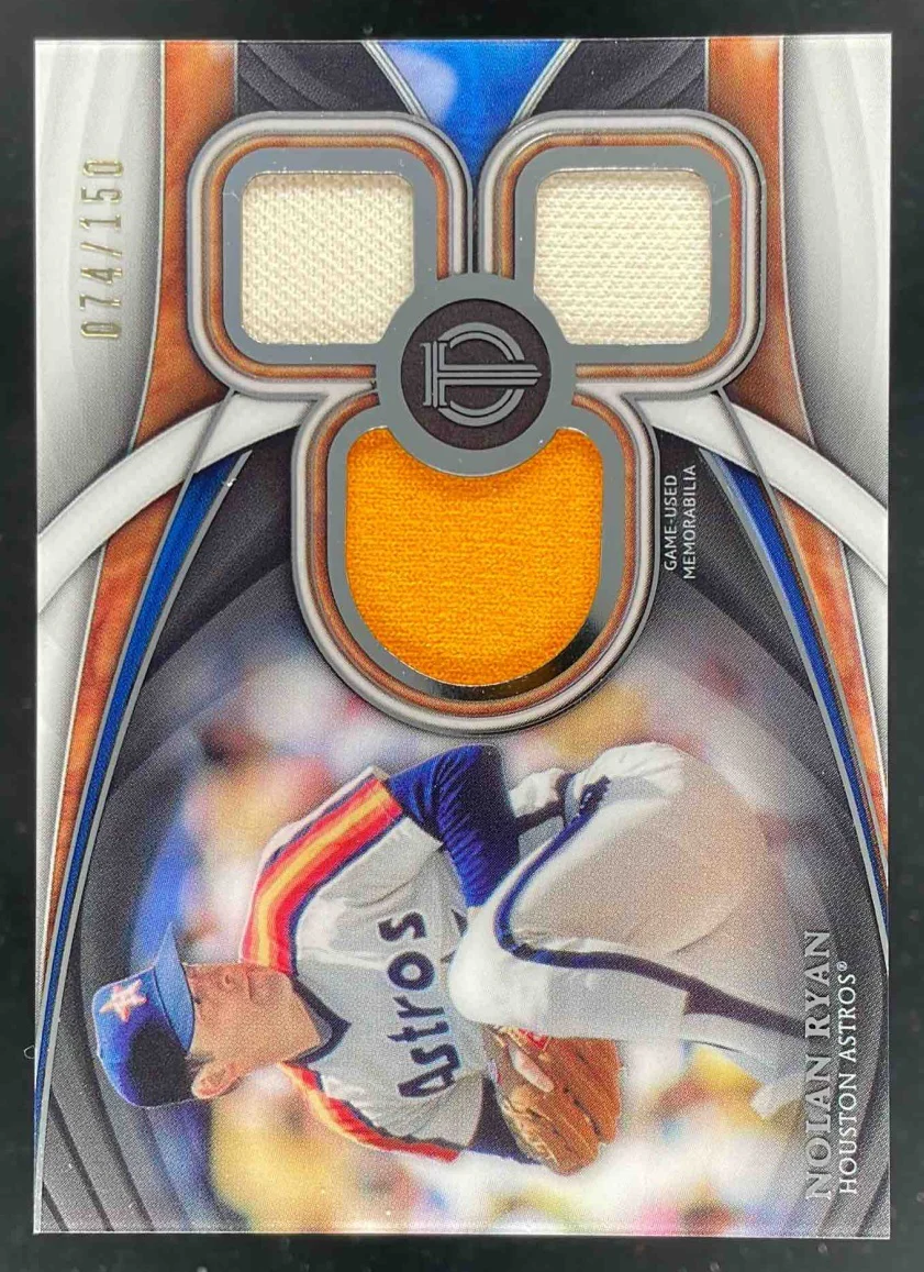 2018 Topps Tribute Triple Relics #TTR-NR Nolan Ryan /150