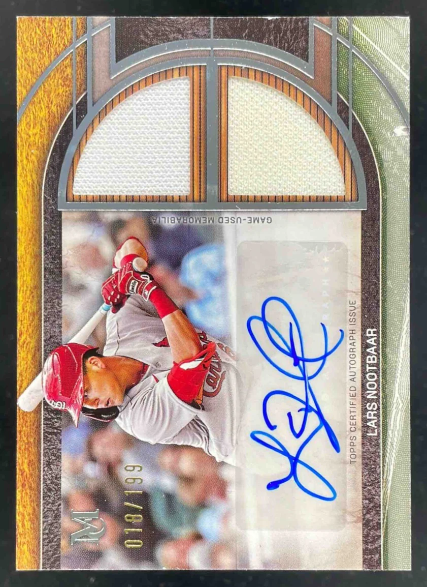 2025 Museum Collection Swatches Dual Relic #SPDRA-LN Lars Nootbaar Auto /199