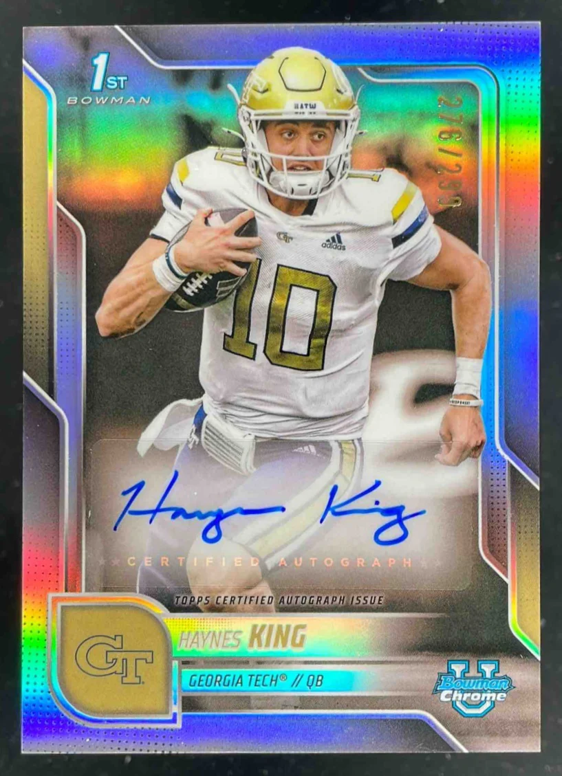 2025 Bowman Chrome University Chrome #BCA-HK Haynes King Auto /299