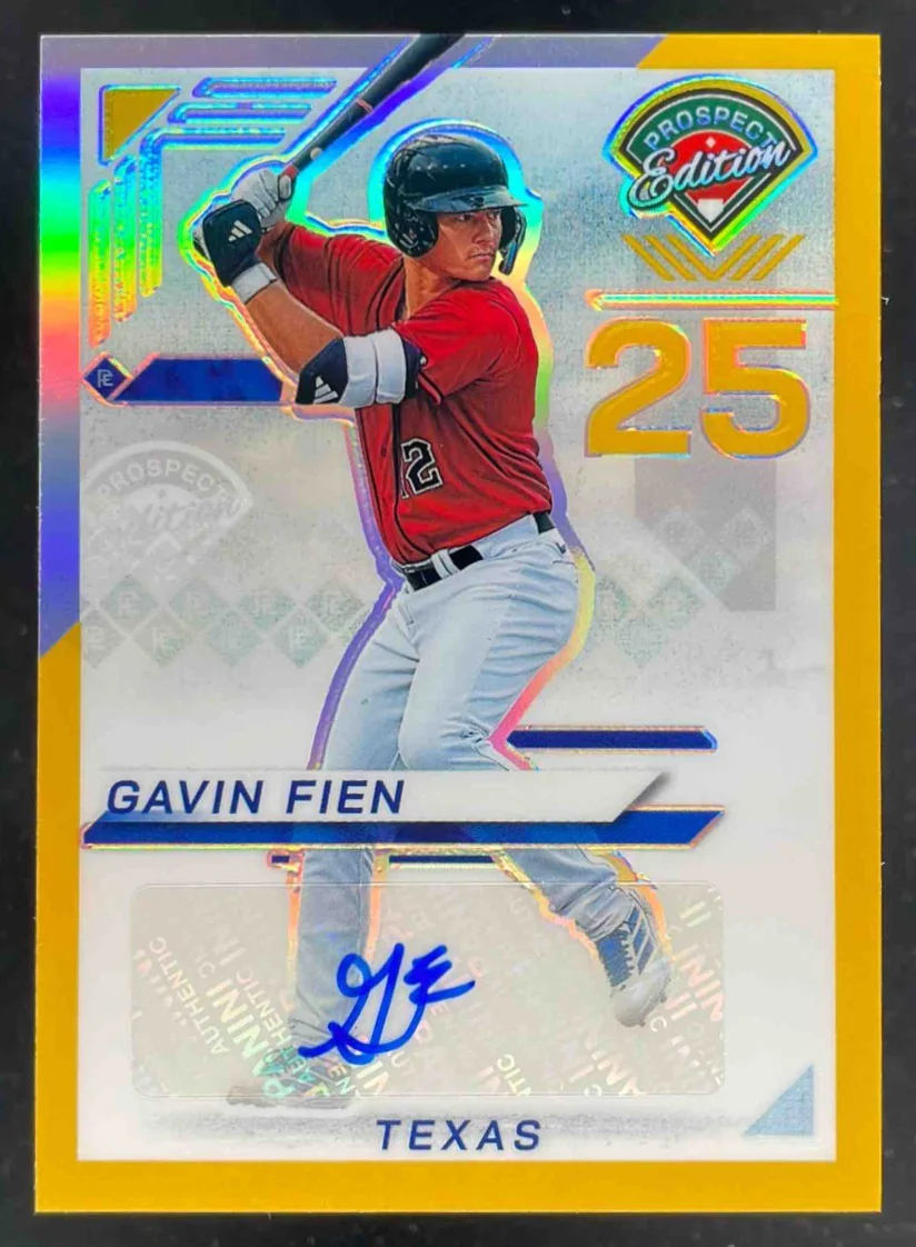 2025 Edition Holo Ticket Gold #134 Gavin Fien Auto /10