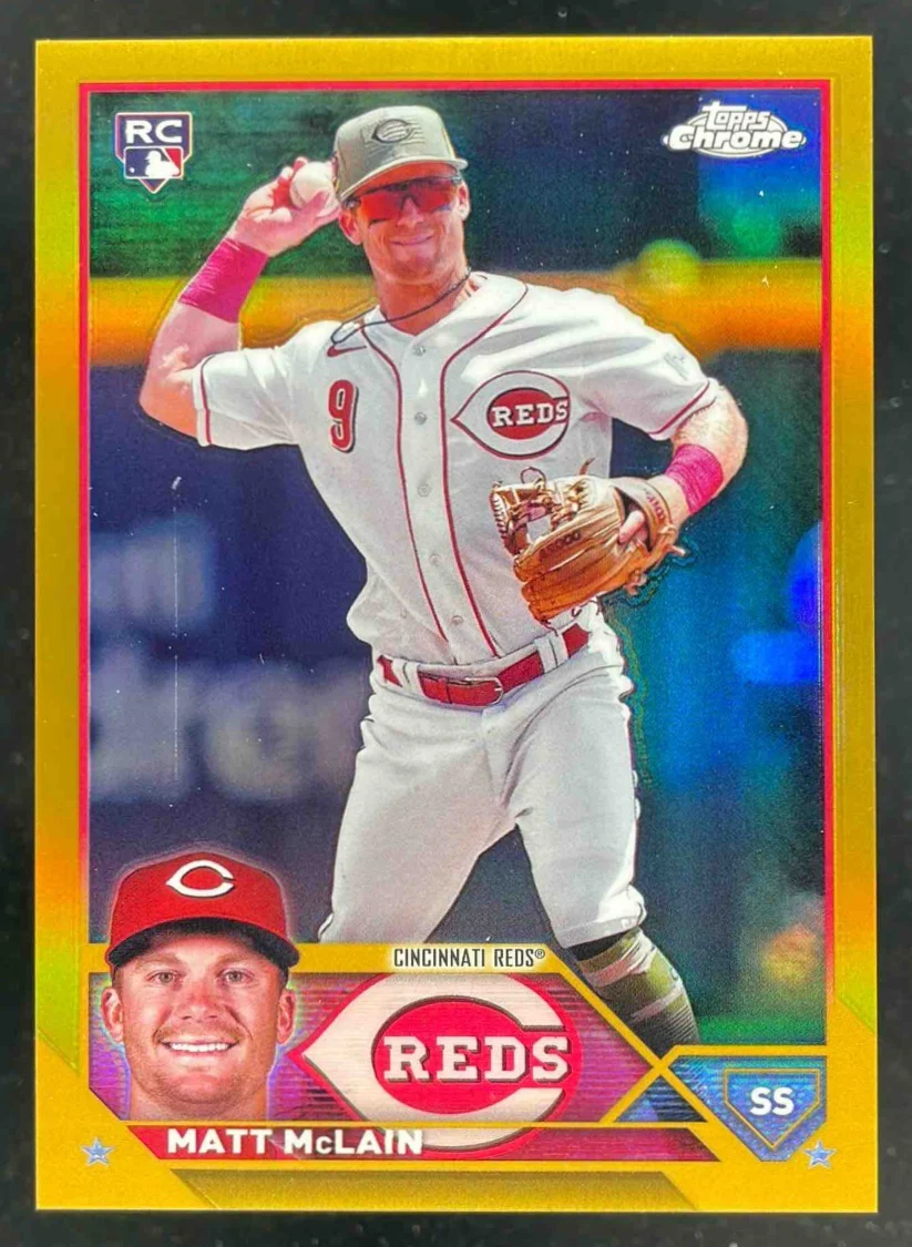 2023 Topps Chrome Update Gold Refractor #USC200 Matt McLain RC /50