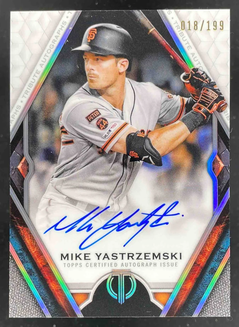 2021 Topps Tribute Autographs #TA-MY Mike Yastrzemski Auto /199