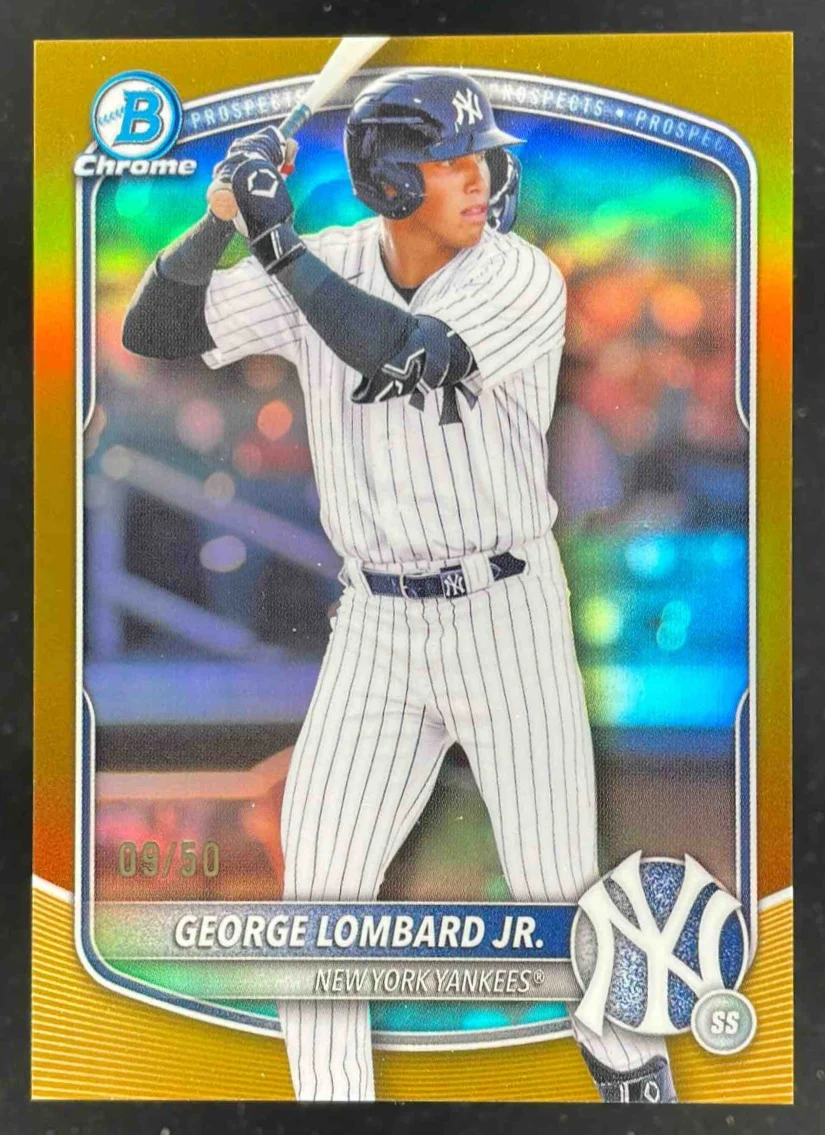 2025 Bowman Draft Chrome Gold Refractor #BDC-43 George Lombard Jr. /50