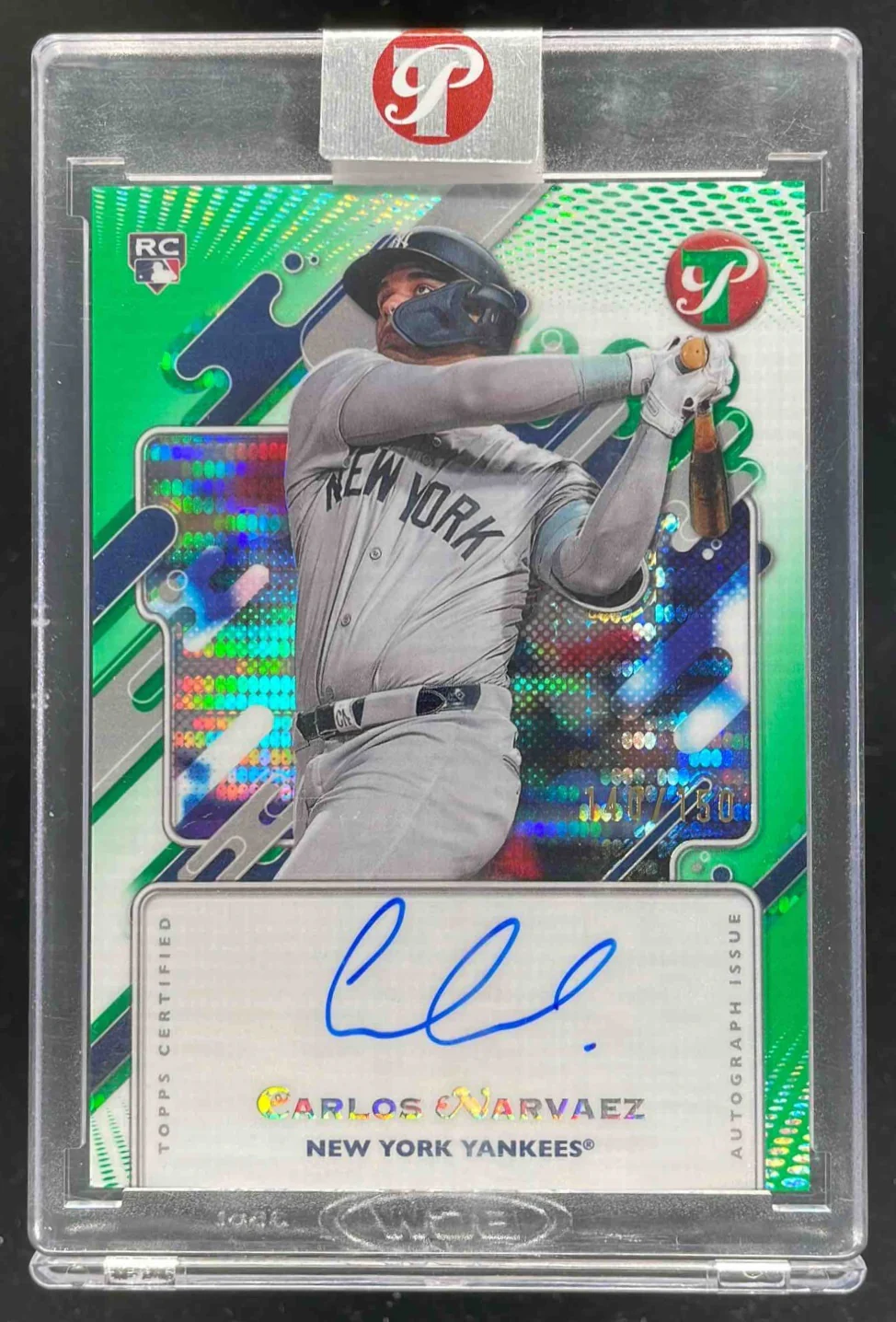 2025 Topps Pristine Pristine Green Pristine #PA-CN Carlos Narvaez Auto /150