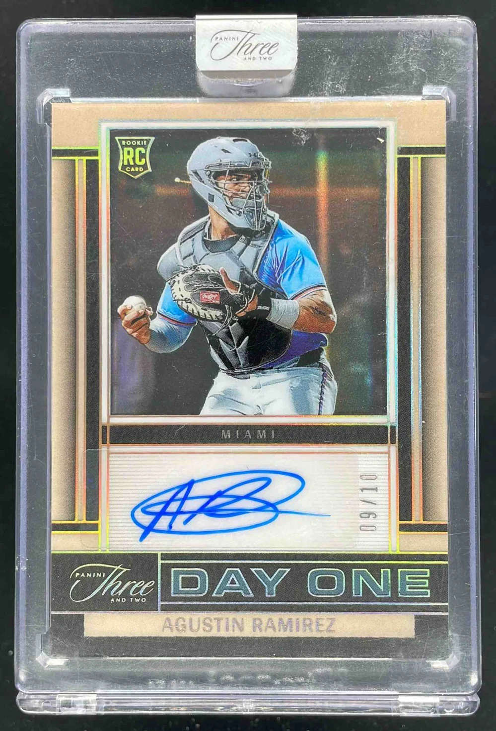 2025 Three and Two Day One Holo Gold #15 Agustin Ramirez Auto /10