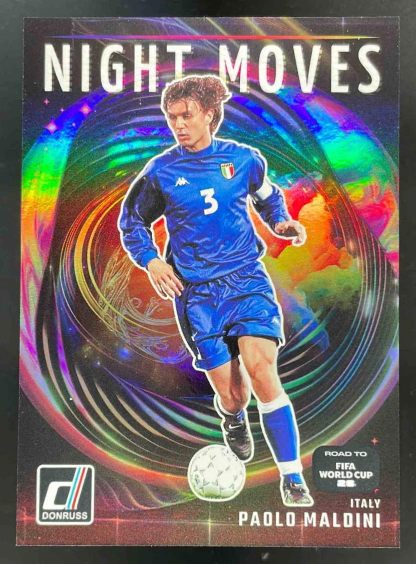 2025-26 Panini Donruss Road to FIFA World Cup 26' Night Moves #24 Paolo Maldini