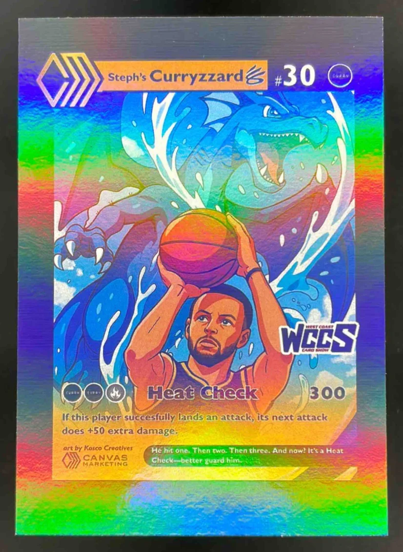 2025 Canvas WCCS Curryzzard Heat Check Stephen Curry