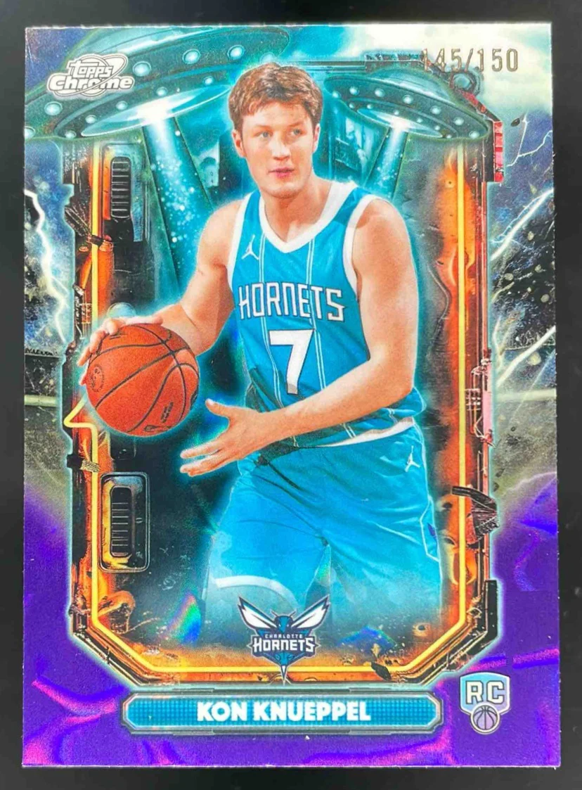 2025-26 Topps Cosmic Chrome ET Purple Nebula #ET-14 Kon Knueppel /150