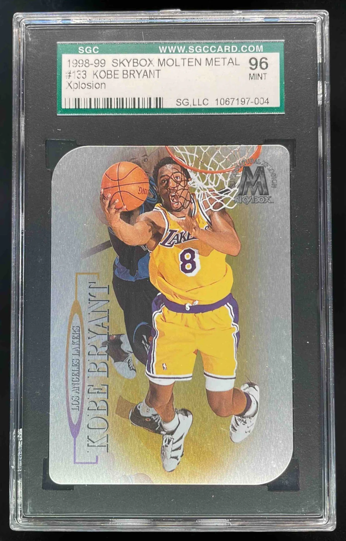 1998-99 Skybox x Molten Metal Xplosion #133 Kobe Bryant SGC 9
