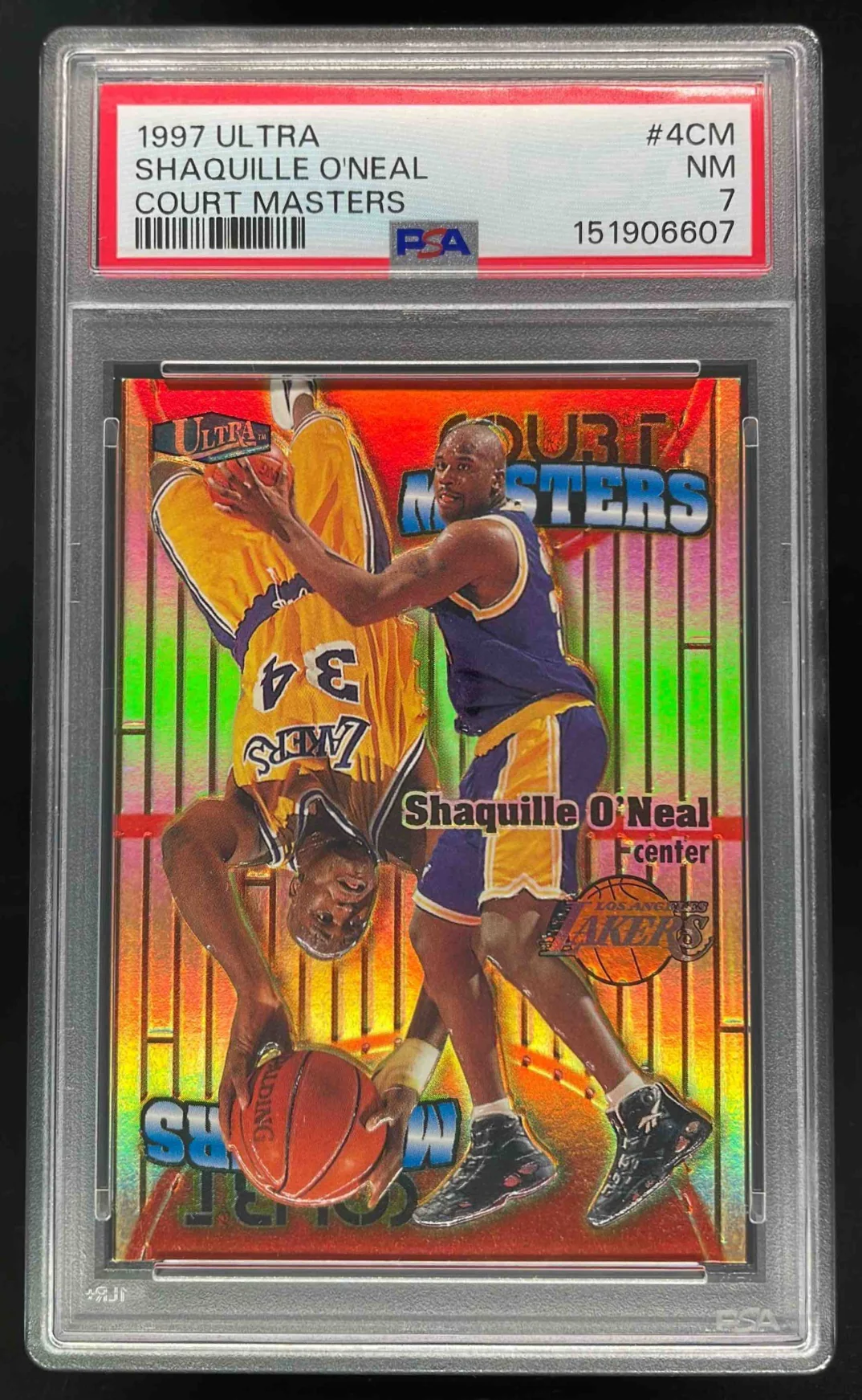 1997-98 Fleer Ultra Court Masters #4 CM Shaquille O'Neal PSA 7
