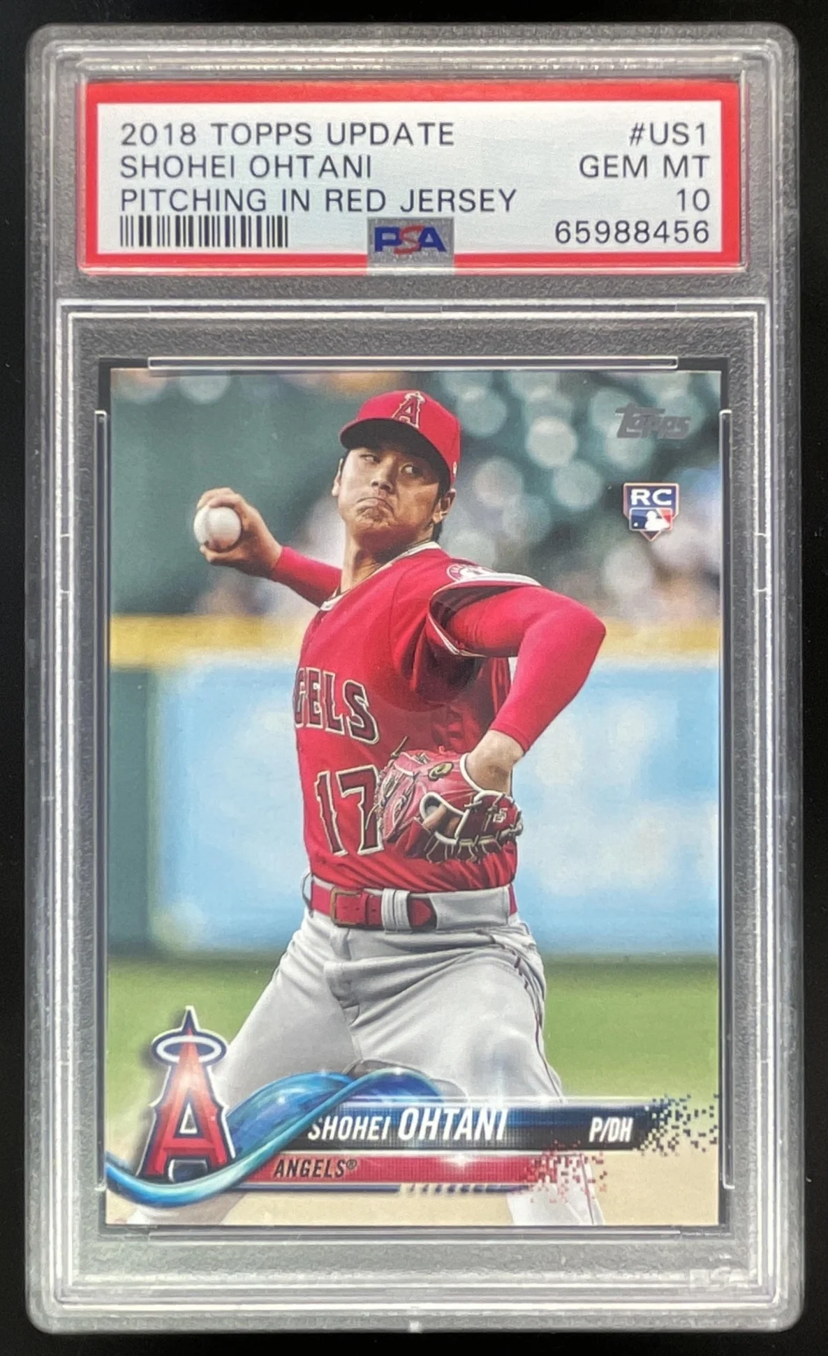 2018 Topps Update #US1a Shohei Ohtani RC PSA 10