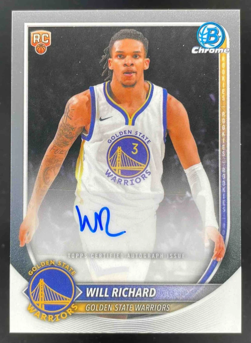 2025-26 Bowman Chrome Autograph #BCA-WI Will Richard RC Auto