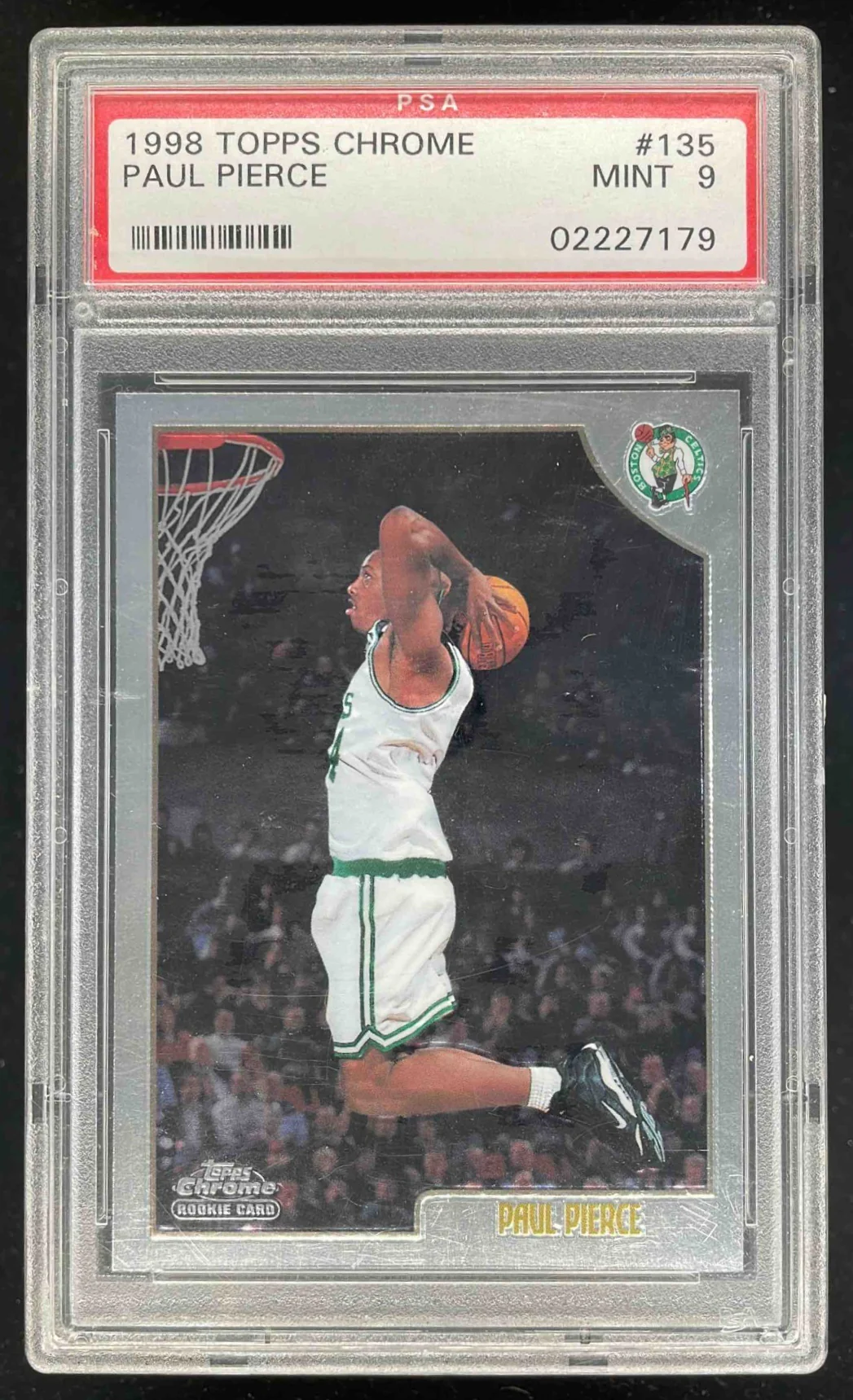 1998-99 Topps Chrome #135 Paul Pierce RC PSA 9