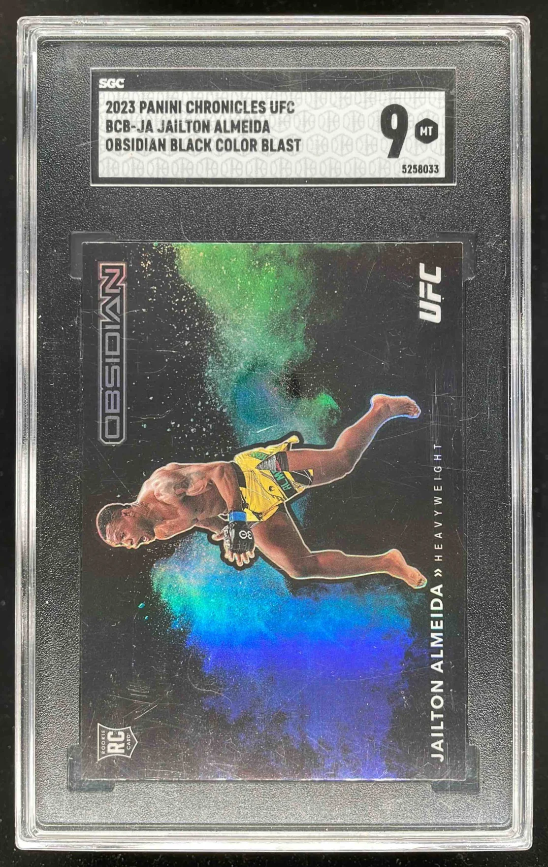 2023 Chronicles UFC Obsidian Black Color Blast #BCB-JA Jailton Almeida SGC 9