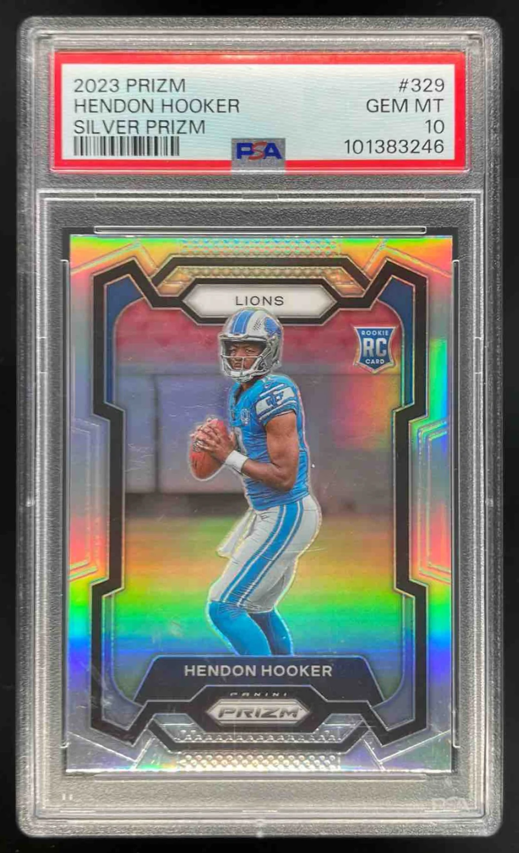 2023 Panini Prizm Silver Prizm #329 Hendon Hooker RC PSA 10