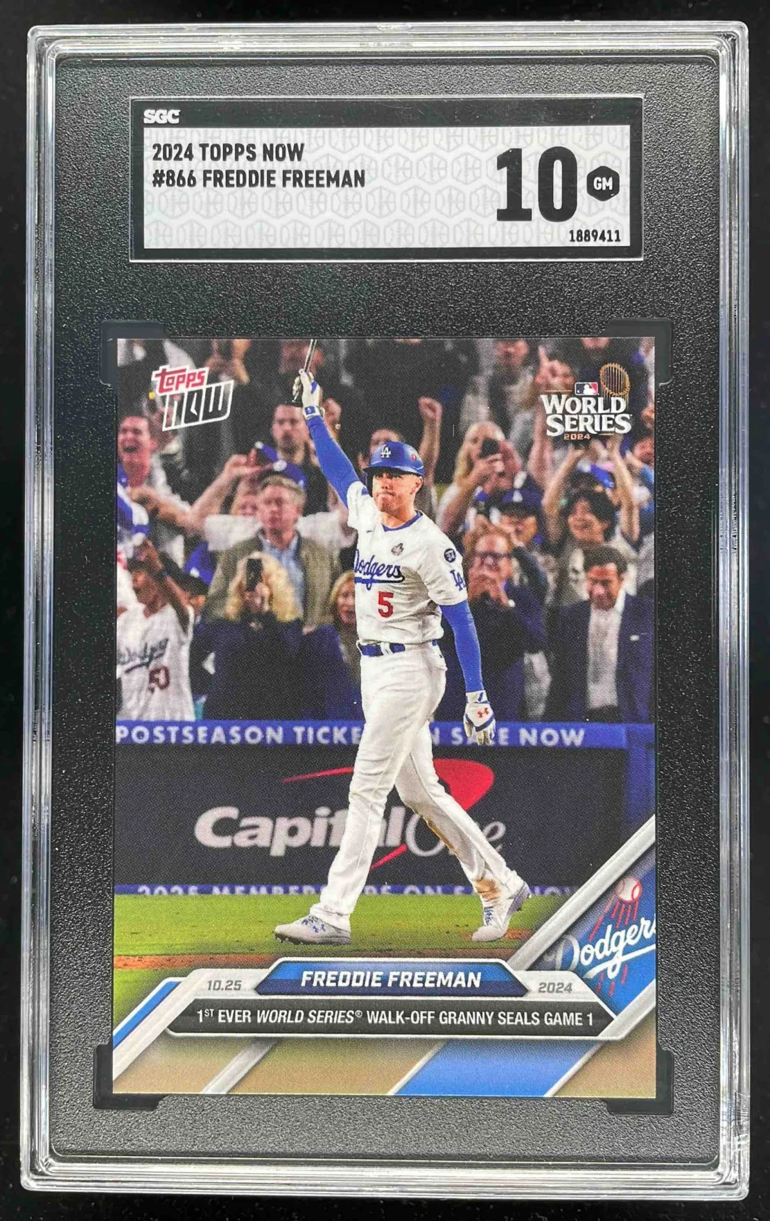 2024 Topps Now #866 Freddie Freeman SGC 10