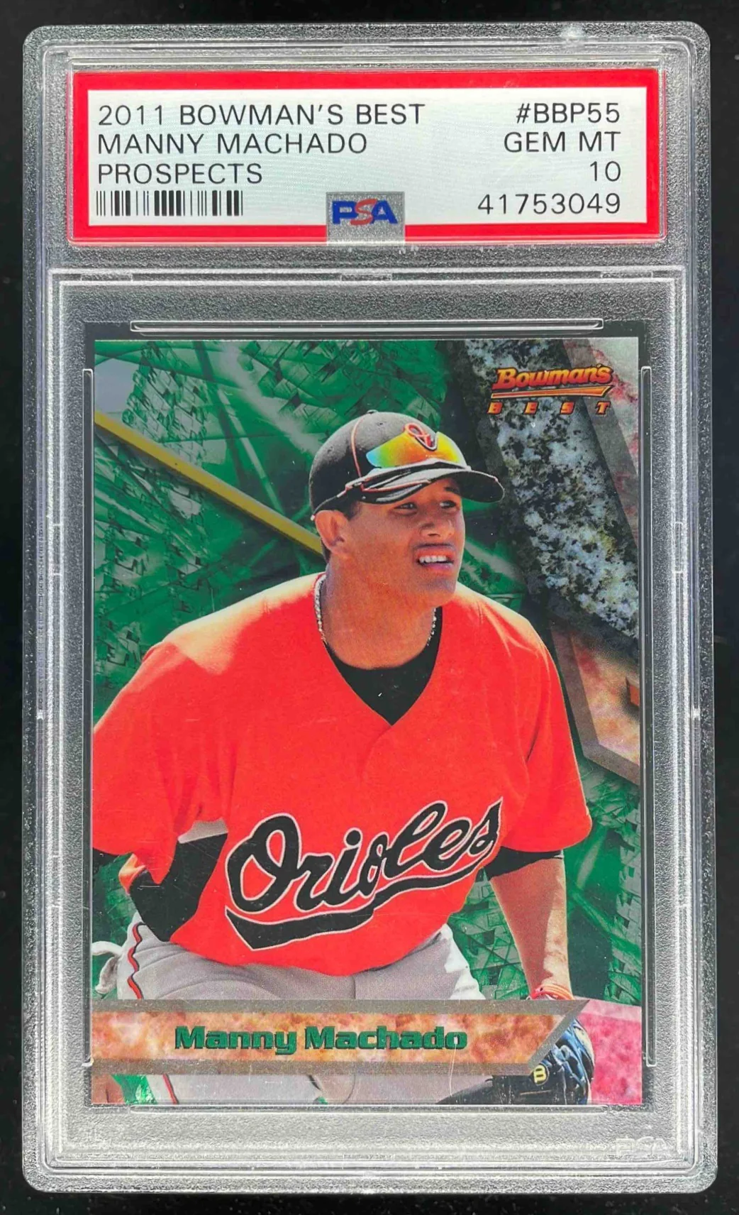 2011 Bowman Chrome Bowman's Best Prospects #BBP55 Manny Machado PSA 10