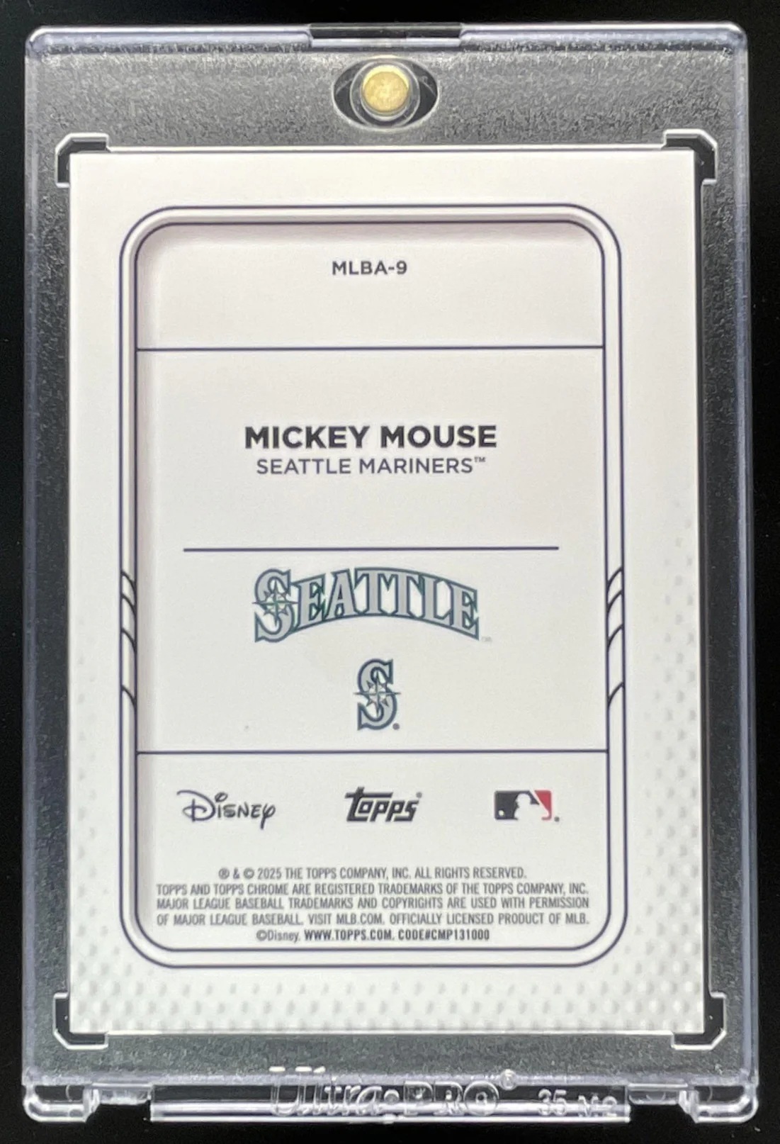 2025 Topps Chrome Update Mickey and Friends Away Jersey #MLBA-9 Mickey Mouse - Image 2