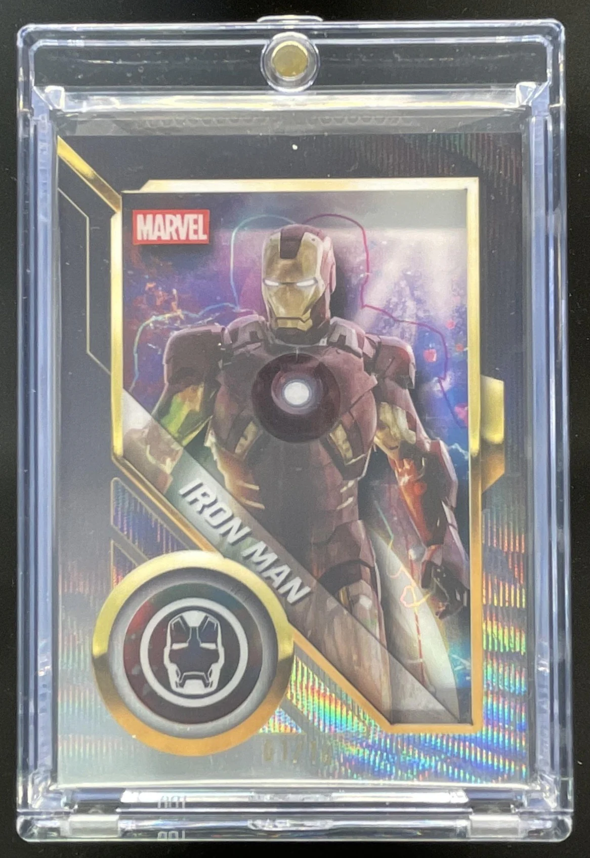 2025 Topps Chrome Marvel Studios Avengers Shadowbox #AS-5 Iron Man