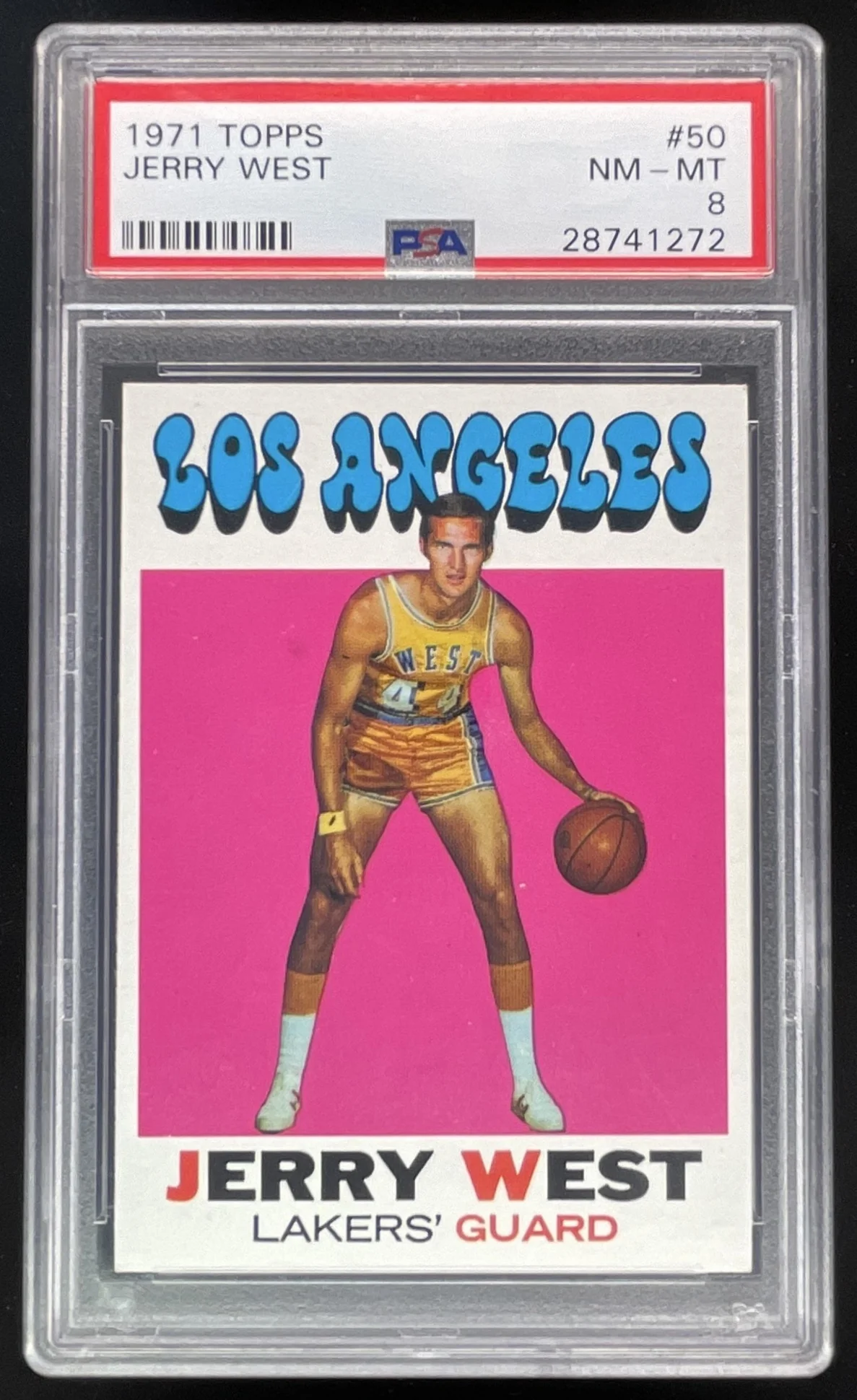 1971-72 Topps #50 Jerry West PSA 8
