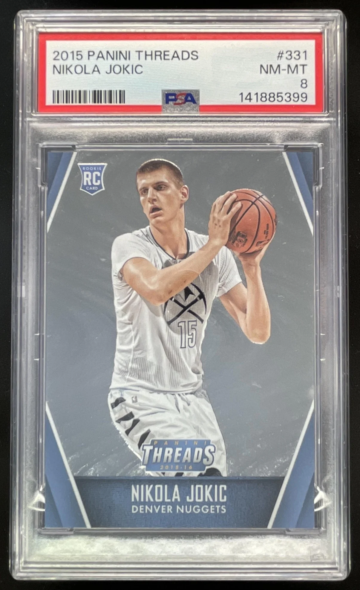 2015-16 Panini Threads #331 Nikola Jokic RC PSA 8