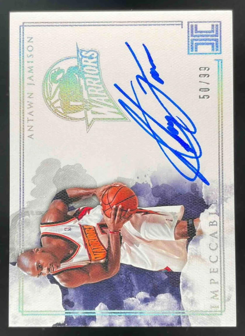 2018-19 Panini Impeccable Impeccable Warriors #WA-AJM Antawn Jamison Auto /99