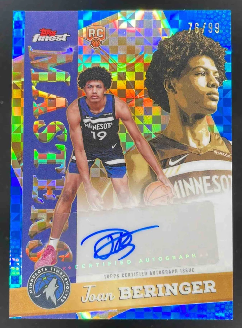 2025-26 Topps Finest Masters Blue X-Fractor #MA-JB Joan Beringer RC Auto /99