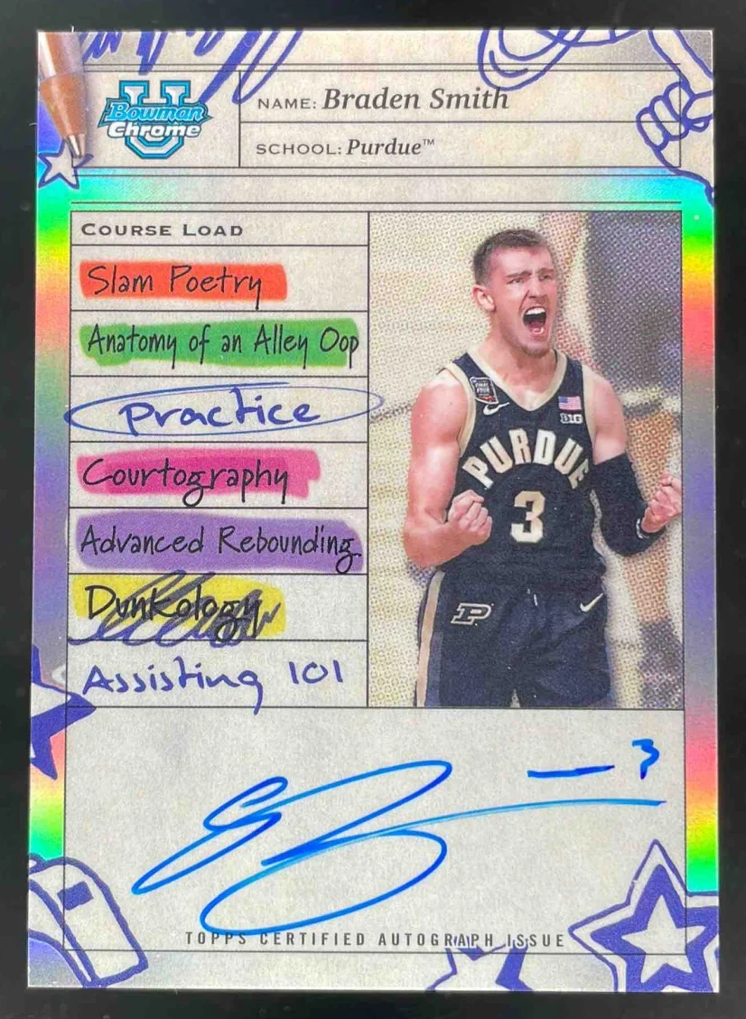 2024-25 Bowman University Chrome Course Load #CLA-BS Braden Smith Auto