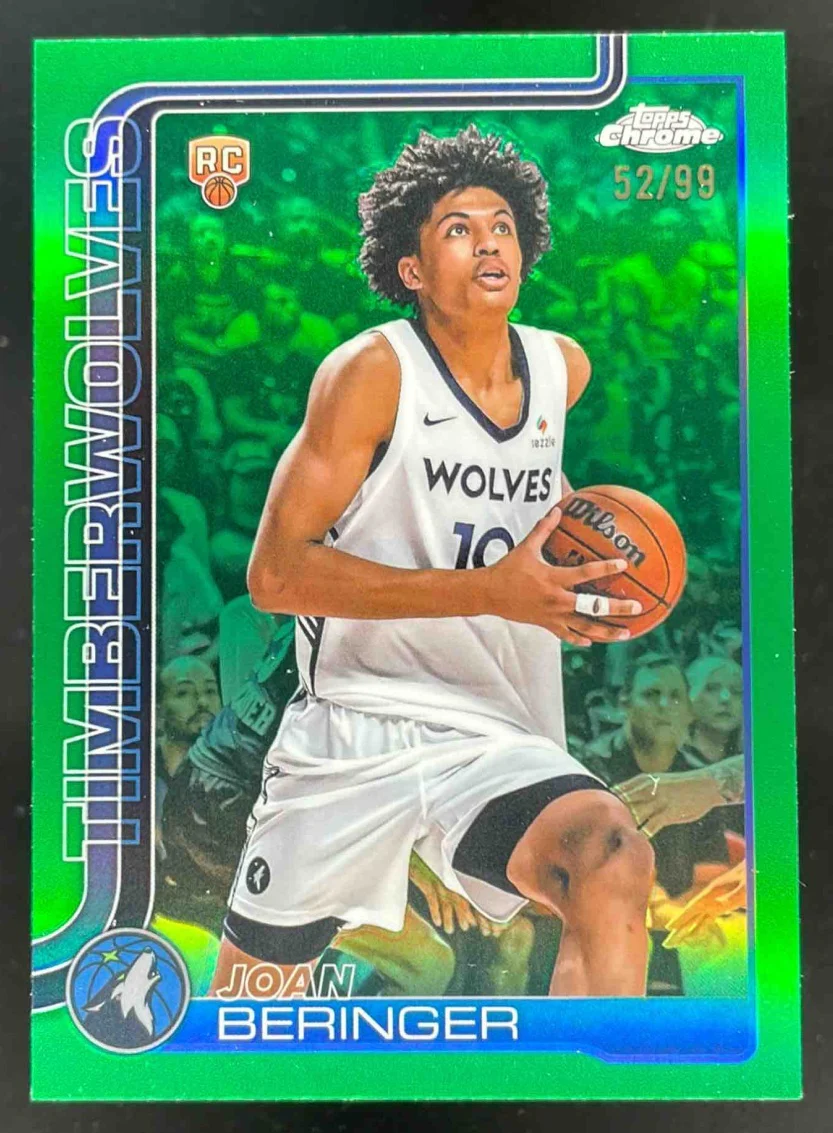 2025-26 Topps Chrome Green Refractor #267 Joan Beringer RC /99