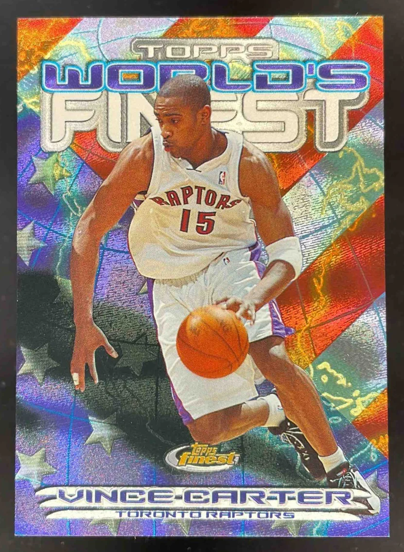 2000-01 Topps Finest World's Finest #WF2 Vince Carter