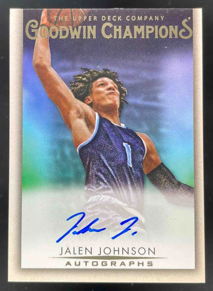 2021 Upper Deck Goodwin Champions Autographs #A-JO Jalen Johnson Autograph Auto