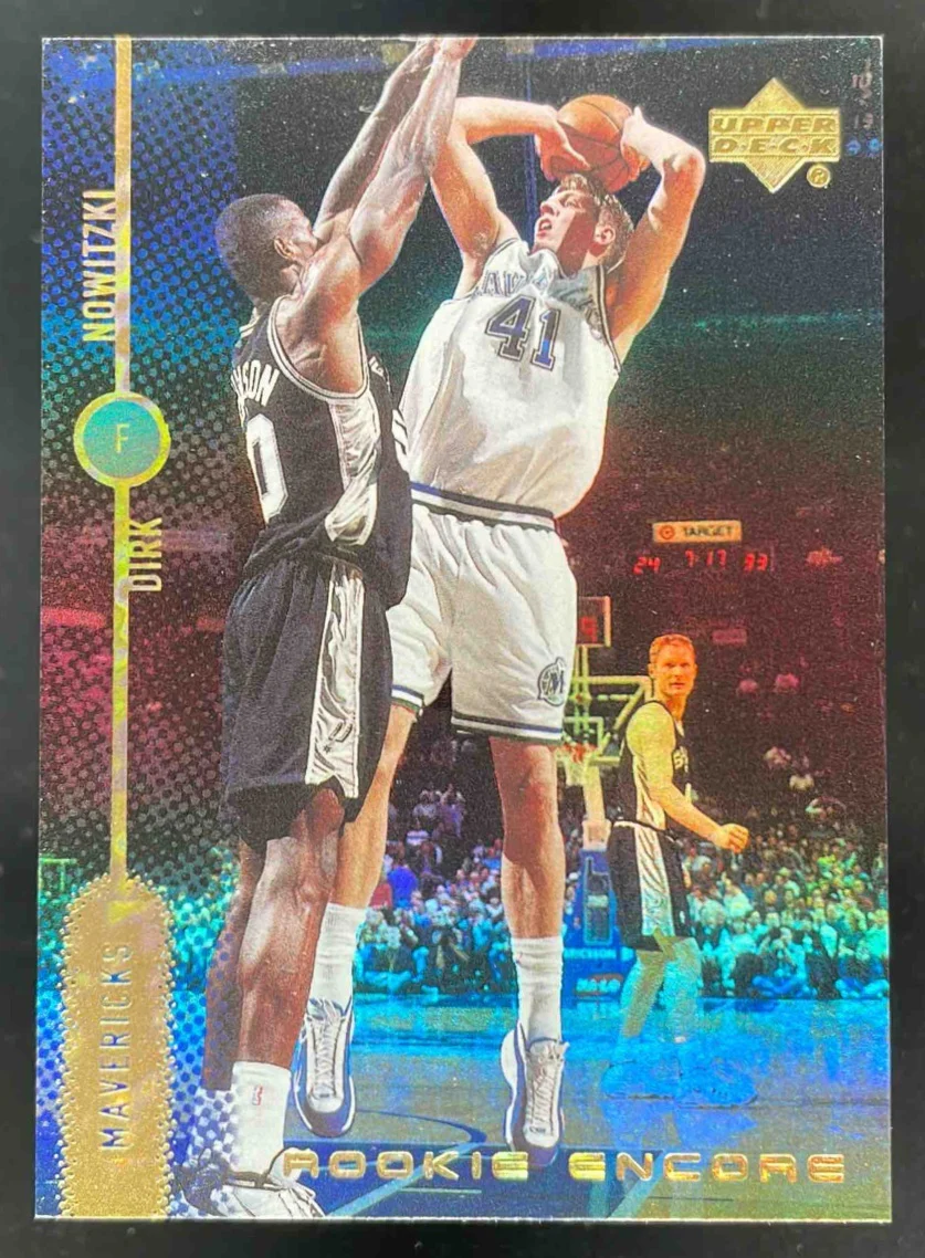 1998-99 Upper Deck Encore Rookie Encore F/X #RE7 Dirk Nowitzki RC /1000